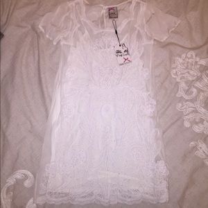 Gorgeous White Lace Anthropologie Baraschi Dress